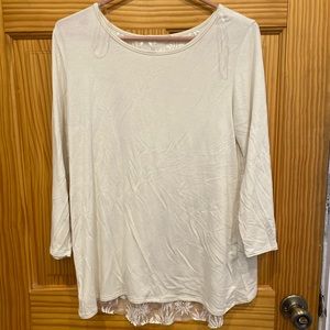 Le Lis long sleeve open back shirt